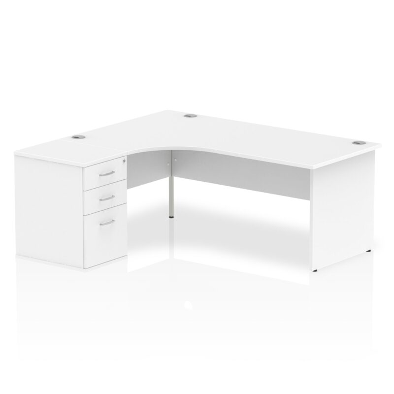 Impulse Panel End Crescent Desk Workstation - Image 35