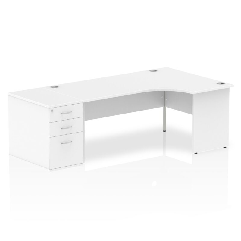 Impulse Panel End Crescent Desk Workstation - Image 48