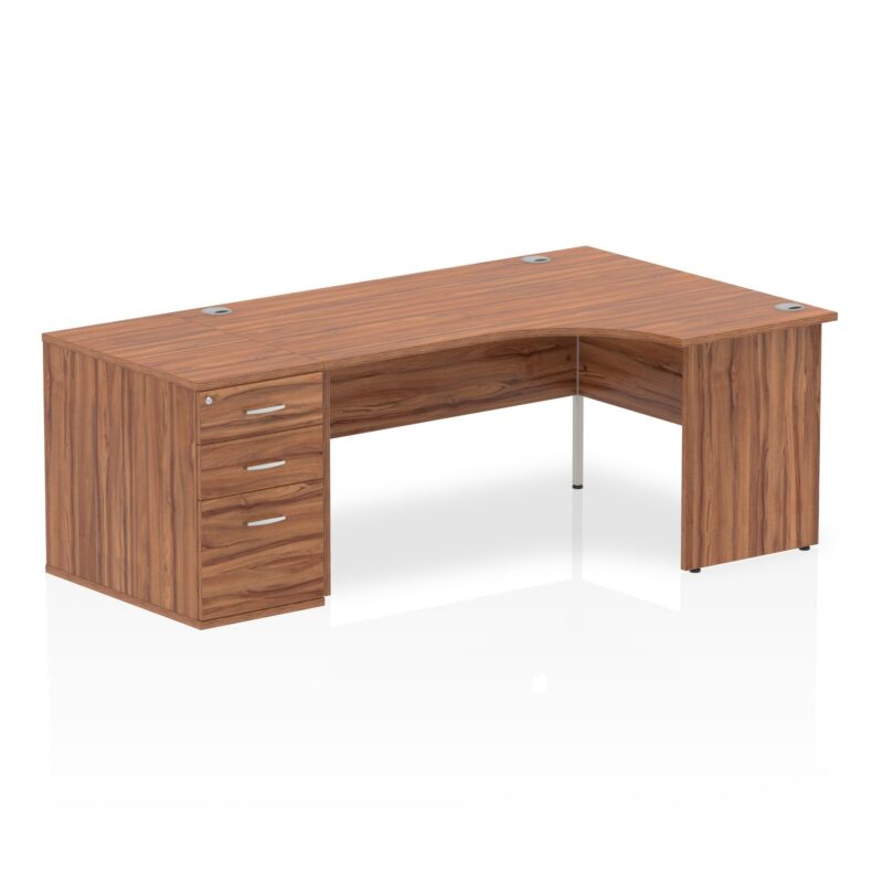 Impulse Panel End Crescent Desk Workstation - Image 22