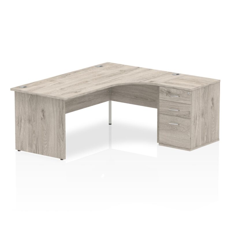 Impulse Panel End Crescent Desk Workstation - Image 39