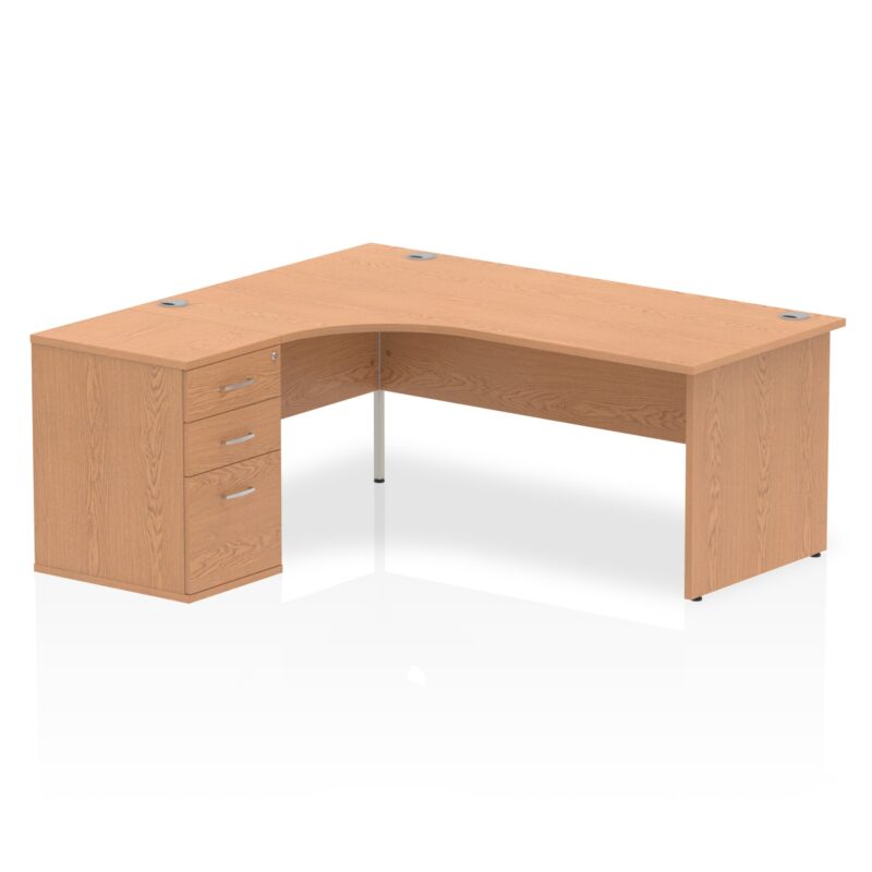 Impulse Panel End Crescent Desk Workstation - Image 31