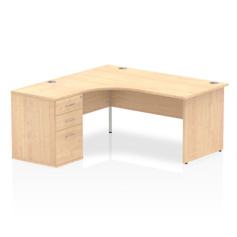 Impulse Panel End Crescent Desk Workstation - Image 5