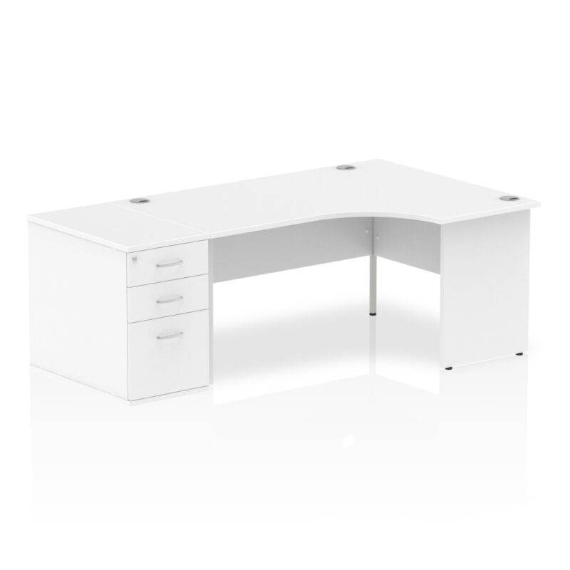 Impulse Panel End Crescent Desk Workstation - Image 24