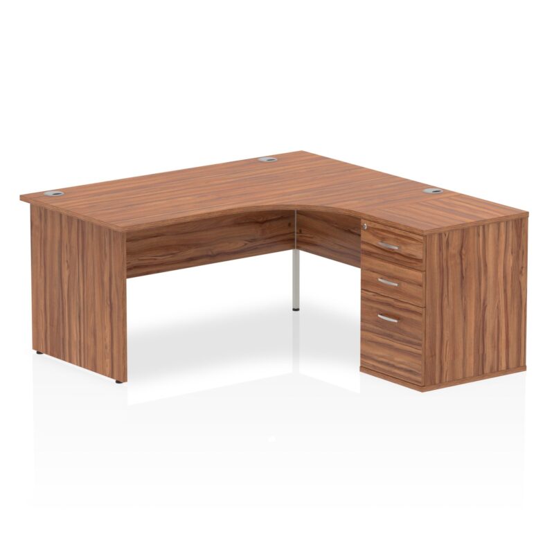 Impulse Panel End Crescent Desk Workstation - Image 21