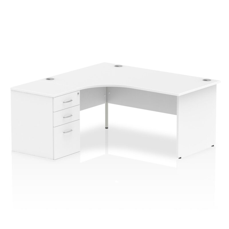Impulse Panel End Crescent Desk Workstation - Image 11