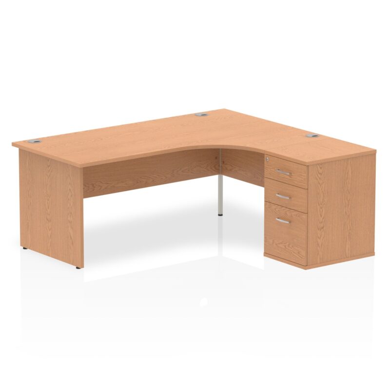 Impulse Panel End Crescent Desk Workstation - Image 43