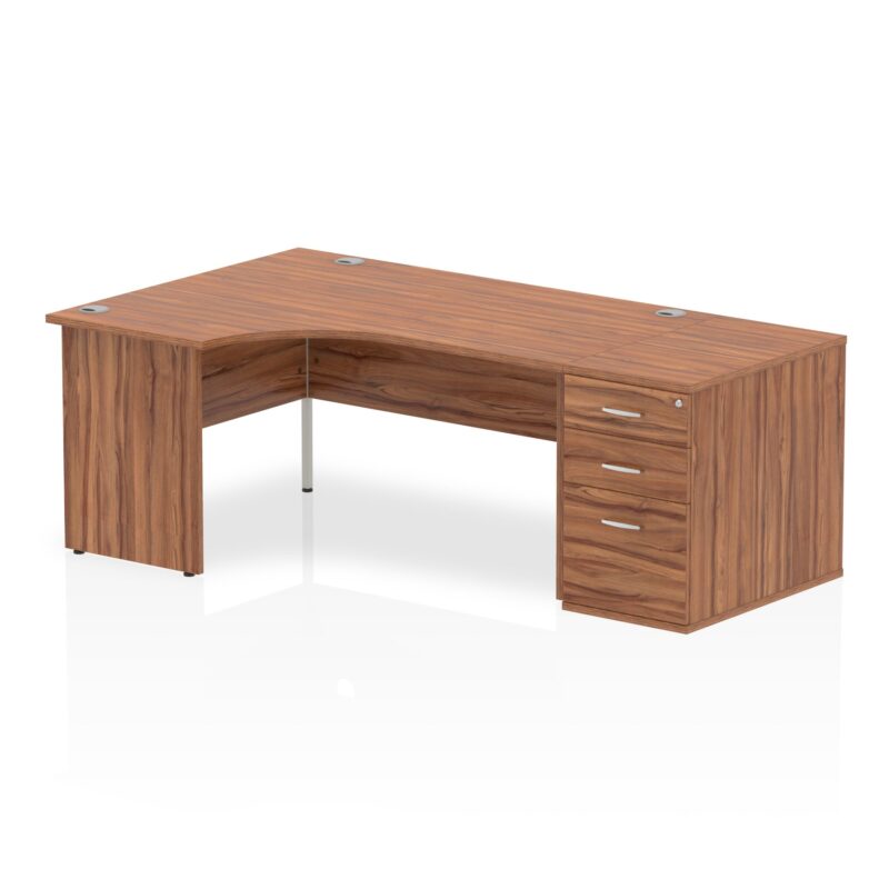 Impulse Panel End Crescent Desk Workstation - Image 10