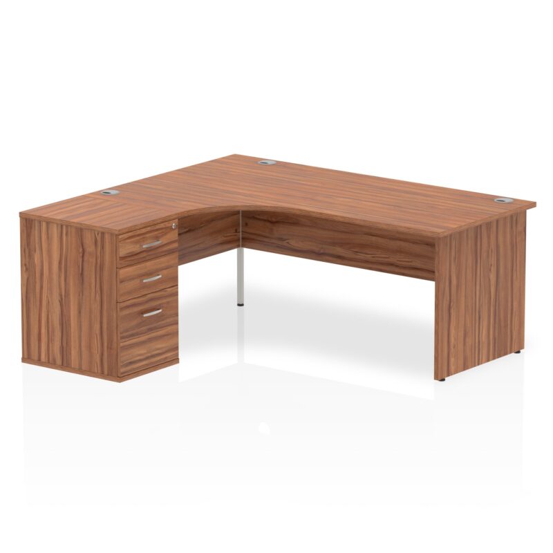 Impulse Panel End Crescent Desk Workstation - Image 33