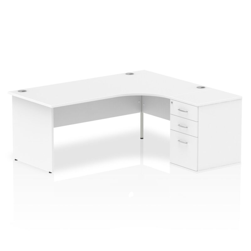 Impulse Panel End Crescent Desk Workstation - Image 47