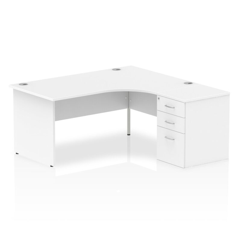 Impulse Panel End Crescent Desk Workstation - Image 23