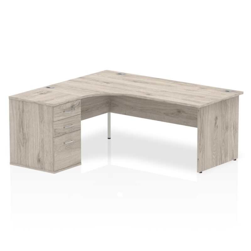 Impulse Panel End Crescent Desk Workstation - Image 27