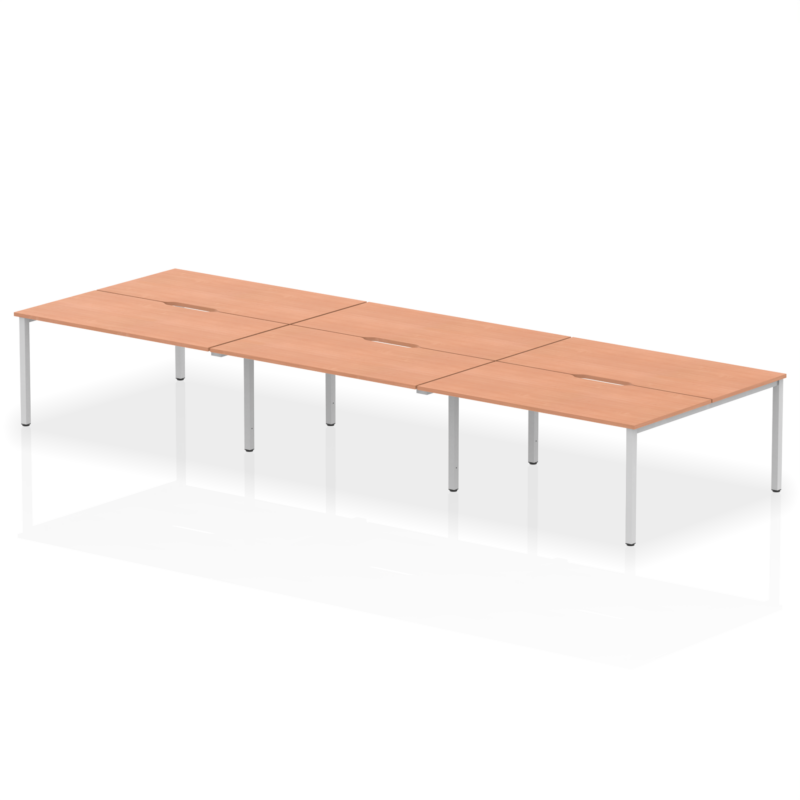 Evolve Plus B2B Bench Desk - 6 Person - Image 25