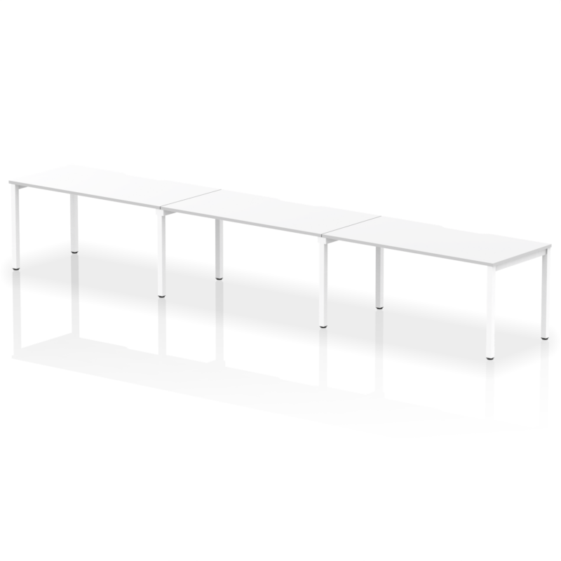 Evolve Plus Single Row Bench Desk - 3 Person - Image 36