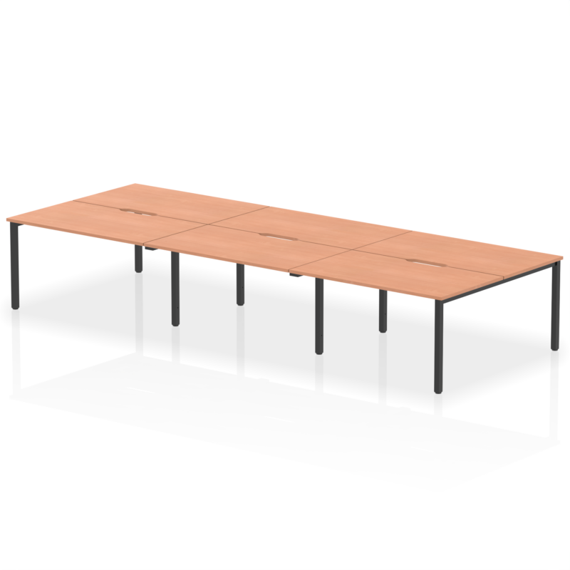 Evolve Plus B2B Bench Desk - 6 Person - Image 43