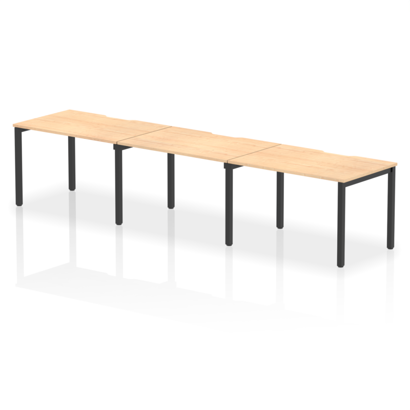 Evolve Plus Single Row Bench Desk - 3 Person - Image 39