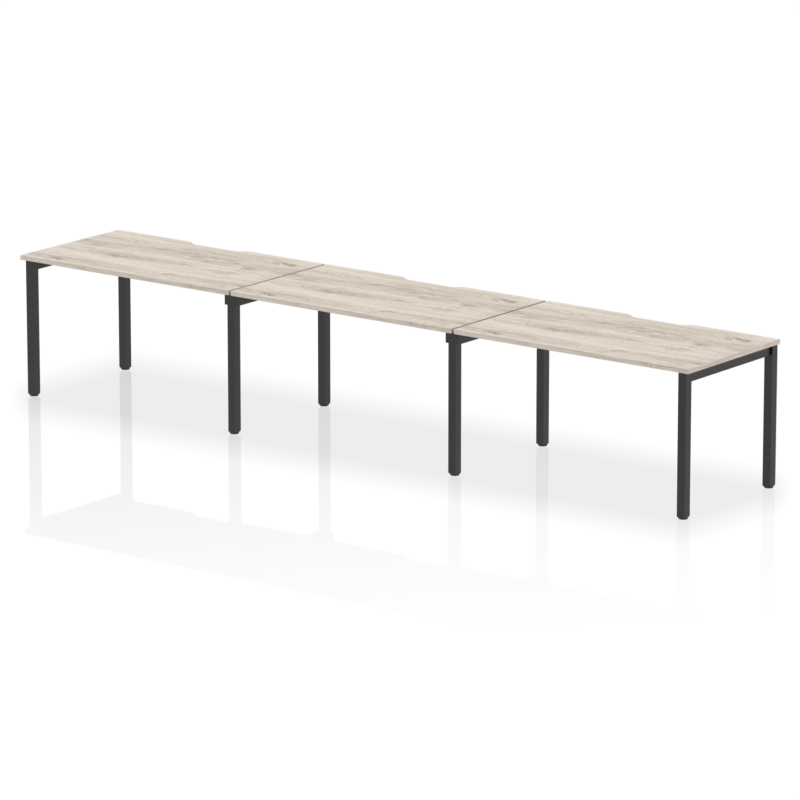 Evolve Plus Single Row Bench Desk - 3 Person - Image 44