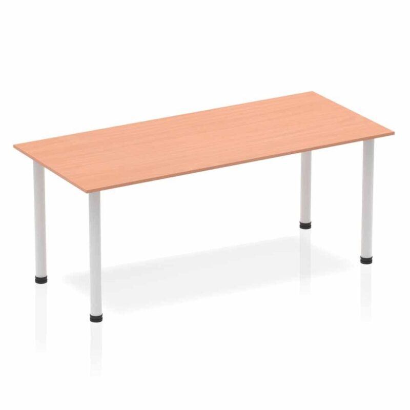 Impulse 1800mm Straight Table With Post Leg - Image 4