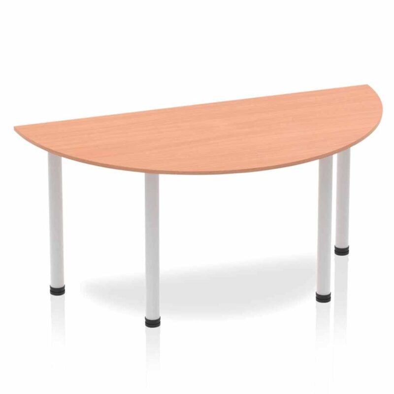 Impulse Semi-Circle Table With Post Leg - Image 4