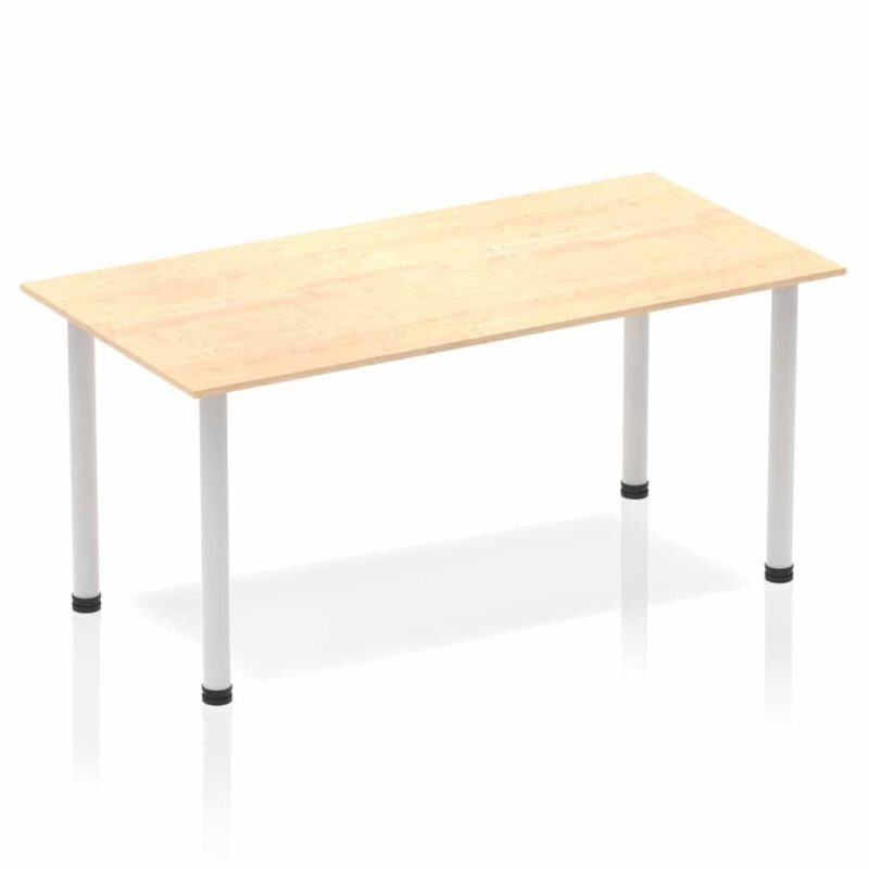 Impulse 1600mm Straight Table With Post Leg - Image 14
