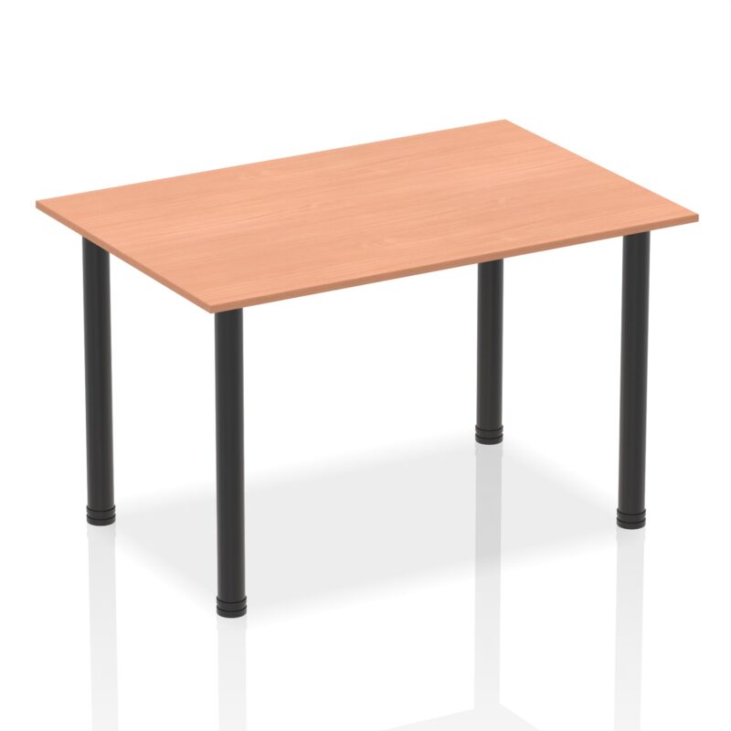 Impulse 1400mm Straight Table With Post Leg - Image 2