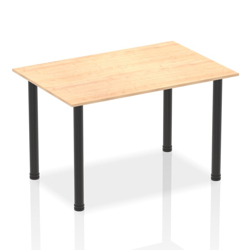 Impulse 1400mm Straight Table With Post Leg - Image 12