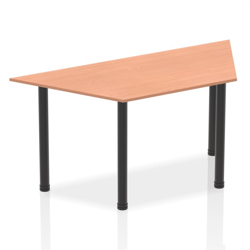 Impulse Trapezium Table With Post Leg - Image 2
