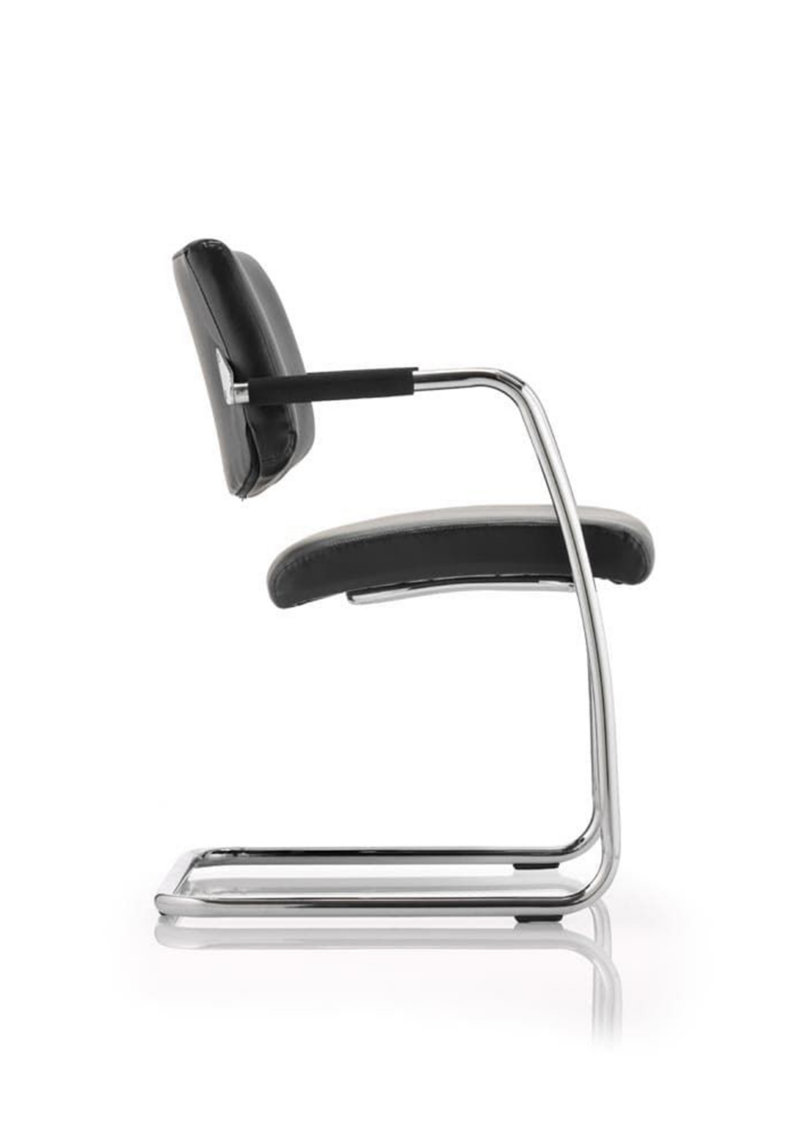 Havanna Medium Back Cantilever Visitor Chair with Arms - Image 2