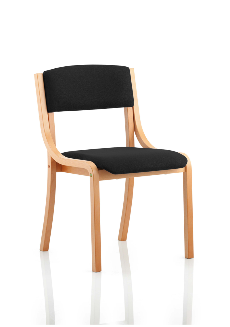 Madrid Wooden Frame Visitor Chair with Arms - Image 2