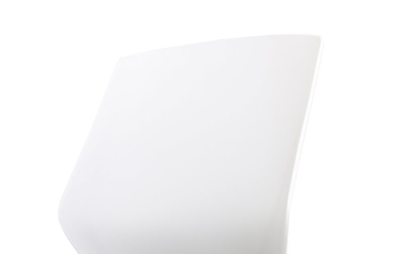 Florence White Frame Fabric Seat High Stool Chair - Image 10