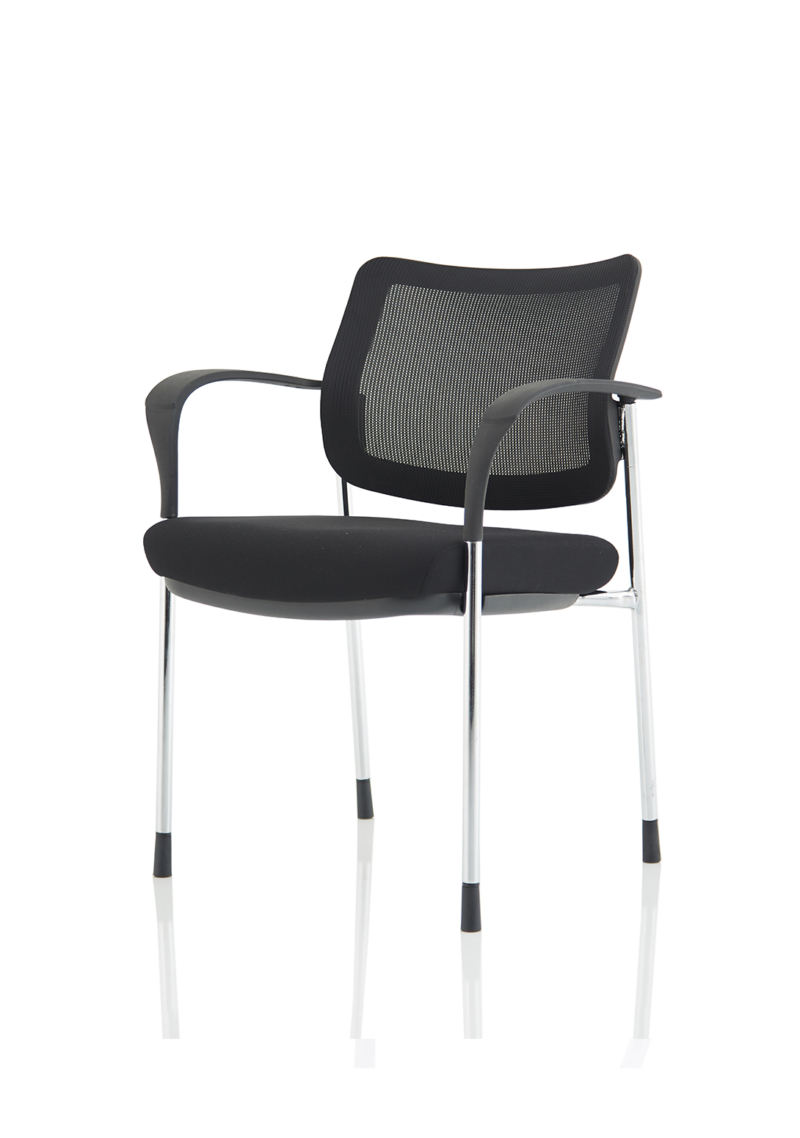 Brunswick Deluxe Medium Back Stacking Visitor Office Chair with Arms - Image 2