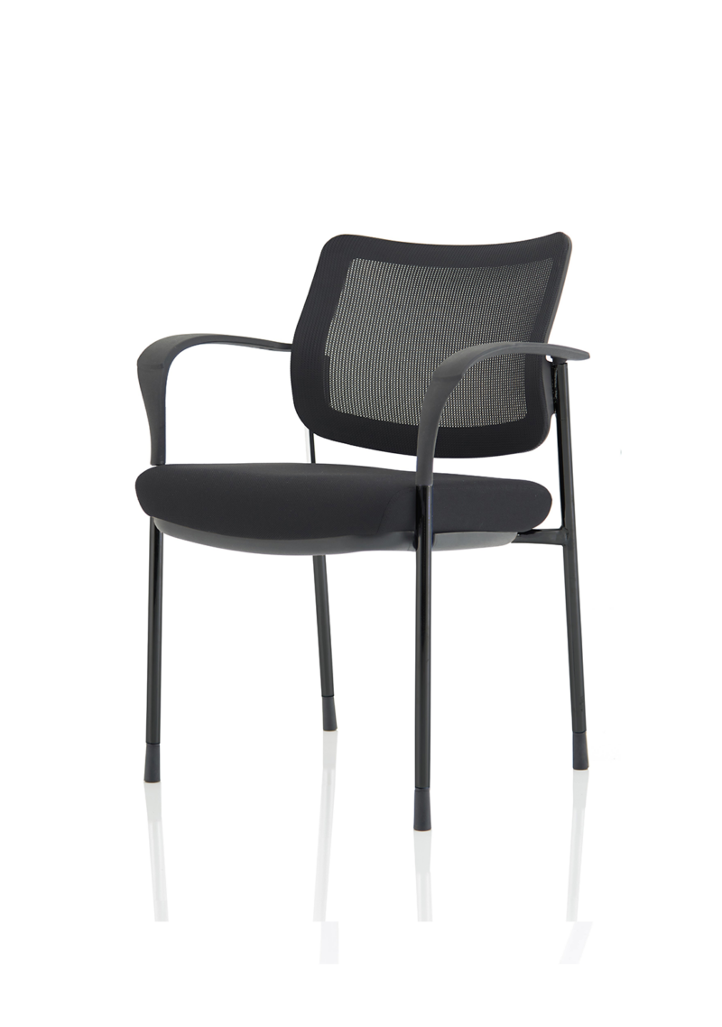 Brunswick Deluxe Medium Back Stacking Visitor Office Chair with Arms - Image 4
