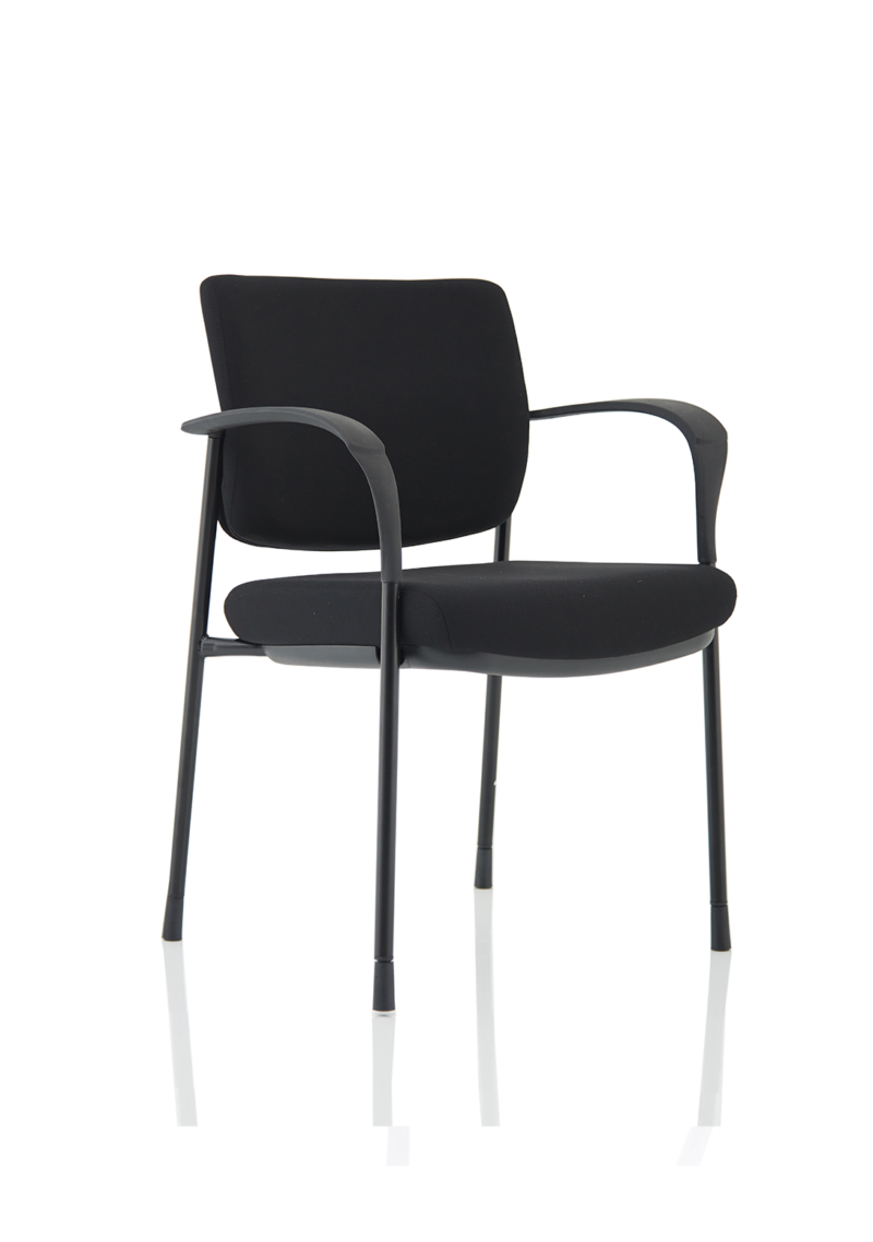 Brunswick Deluxe Medium Back Stacking Visitor Office Chair with Arms - Image 7
