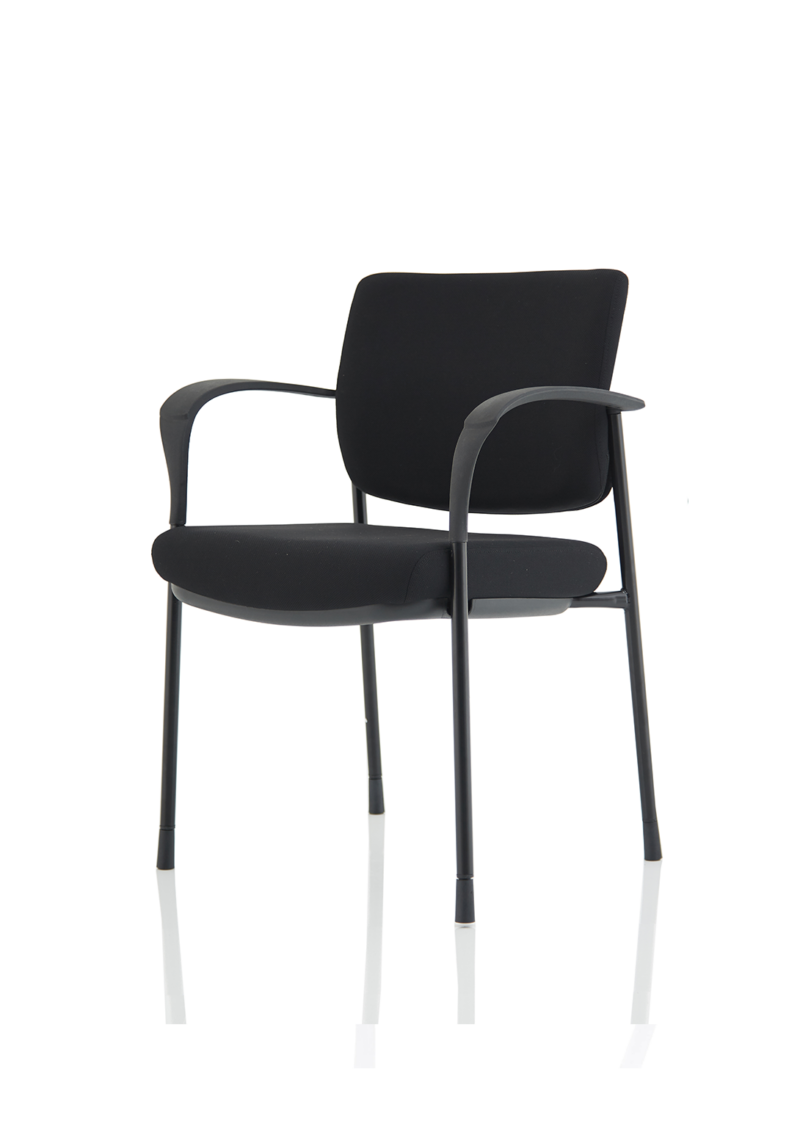 Brunswick Deluxe Medium Back Stacking Visitor Office Chair with Arms - Image 8