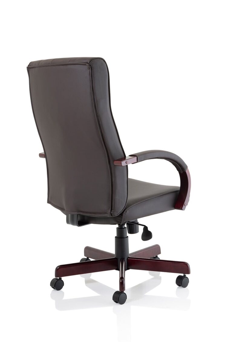 Chesterfield High Back Leather Executive Office Chair with Arms - Image 25