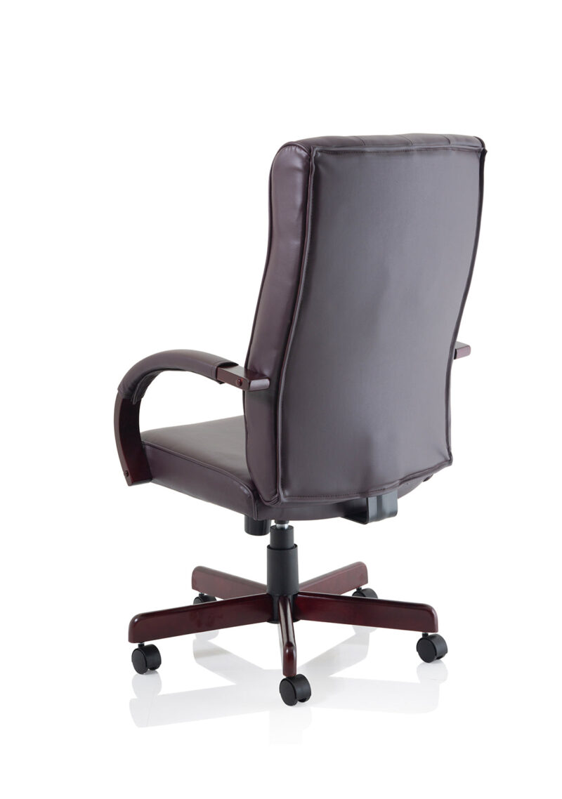 Chesterfield High Back Leather Executive Office Chair with Arms - Image 15