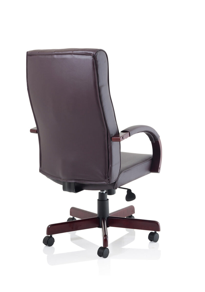 Chesterfield High Back Leather Executive Office Chair with Arms - Image 16