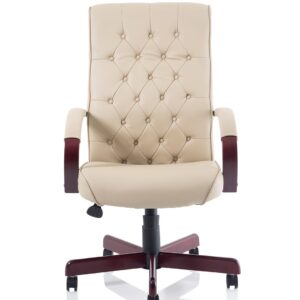 Chesterfield High Back Leather Executive Office Chair with Arms - Image 31