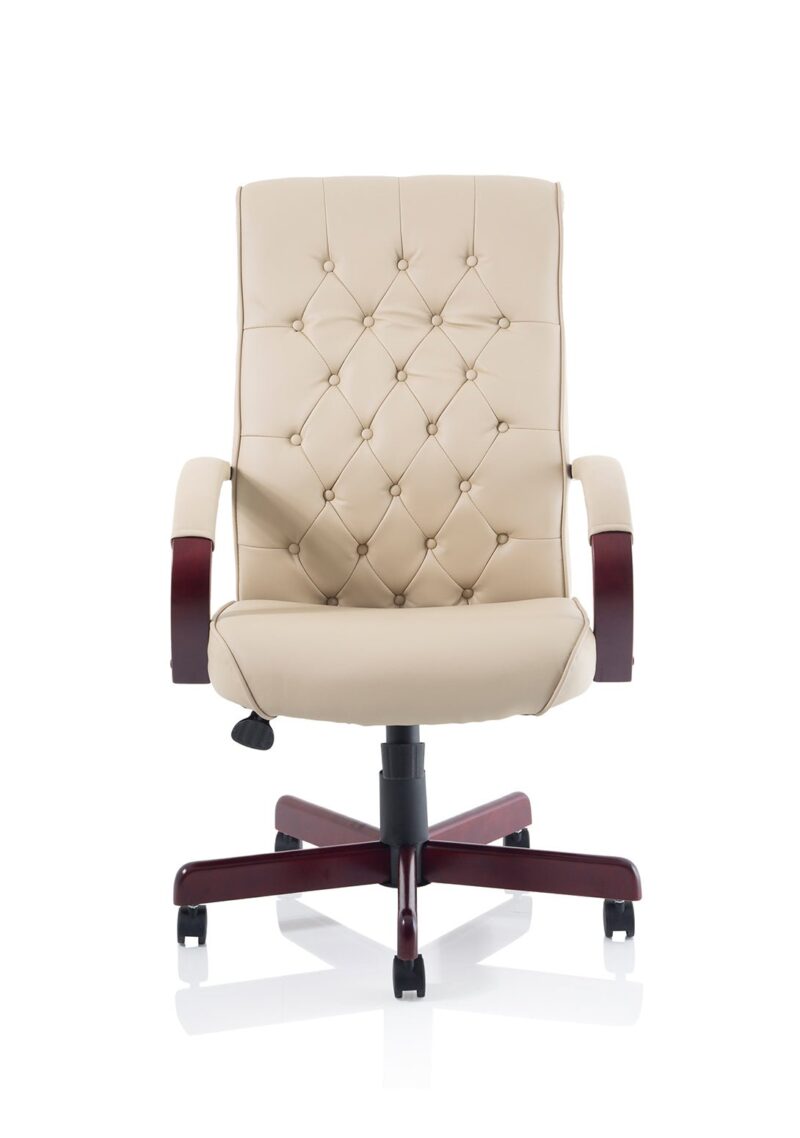 Chesterfield High Back Leather Executive Office Chair with Arms - Image 31