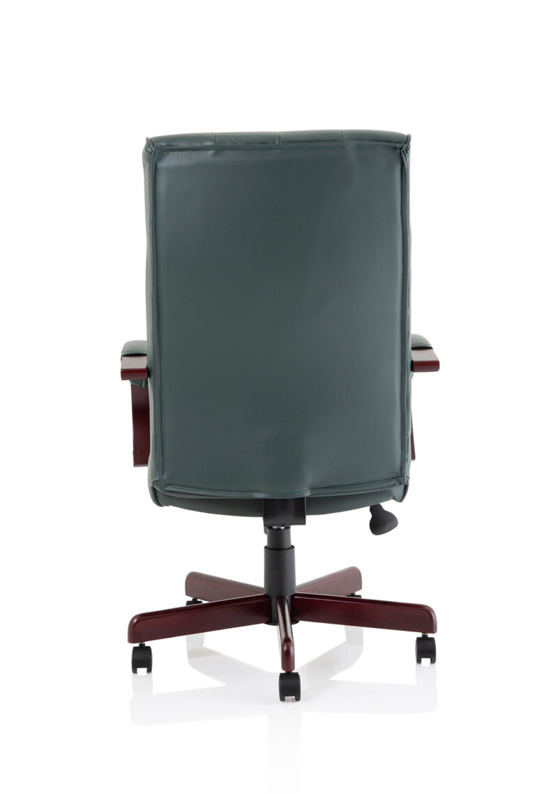 Chesterfield High Back Leather Executive Office Chair with Arms - Image 6