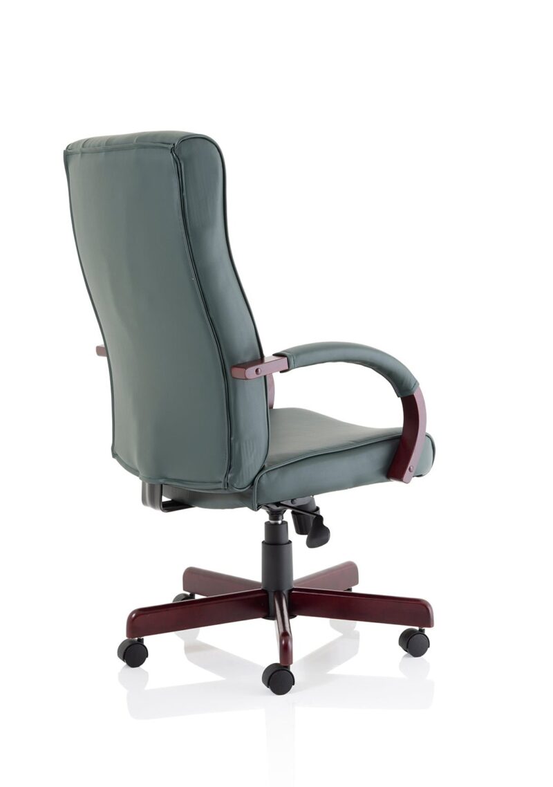 Chesterfield High Back Leather Executive Office Chair with Arms - Image 7