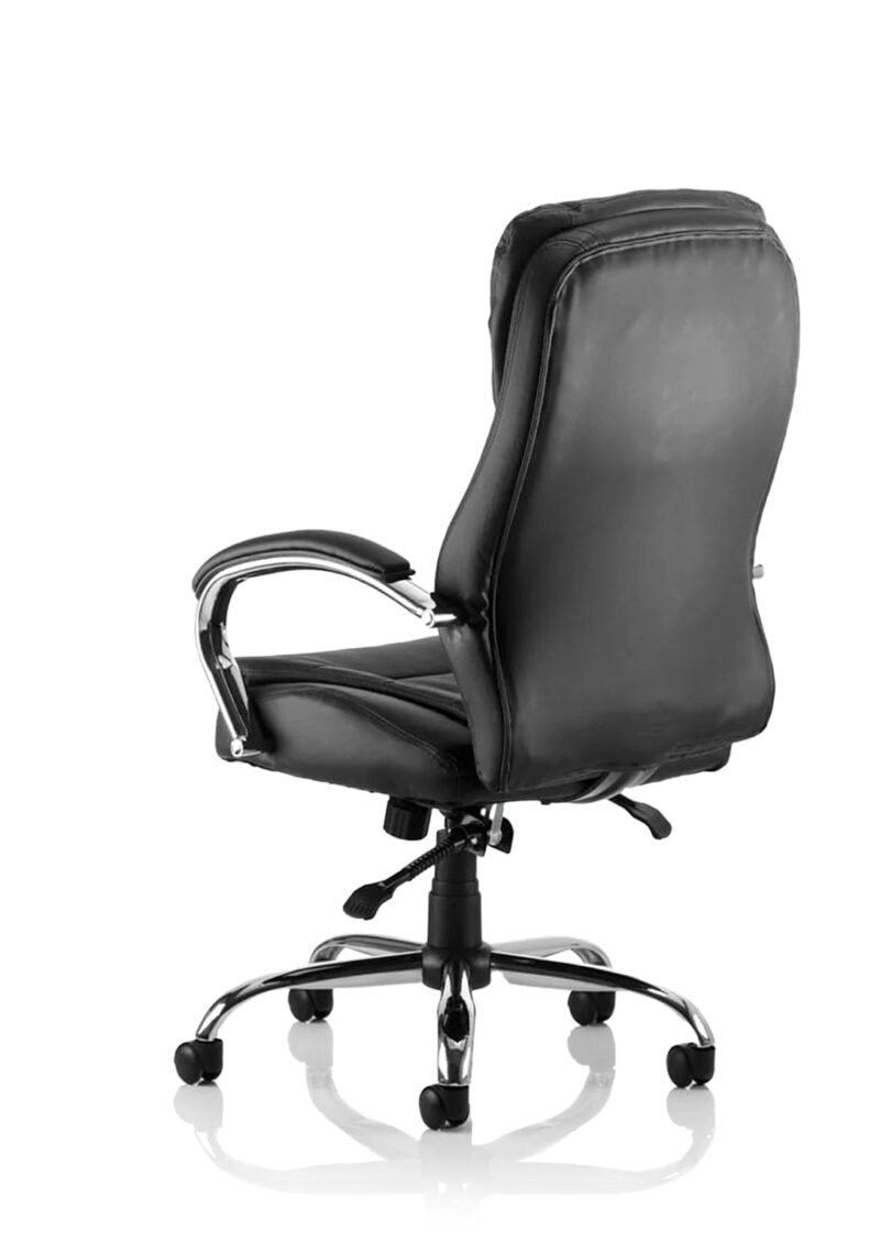 Rocky High Back Executive Black Leather Office Chair with Arms - Image 2