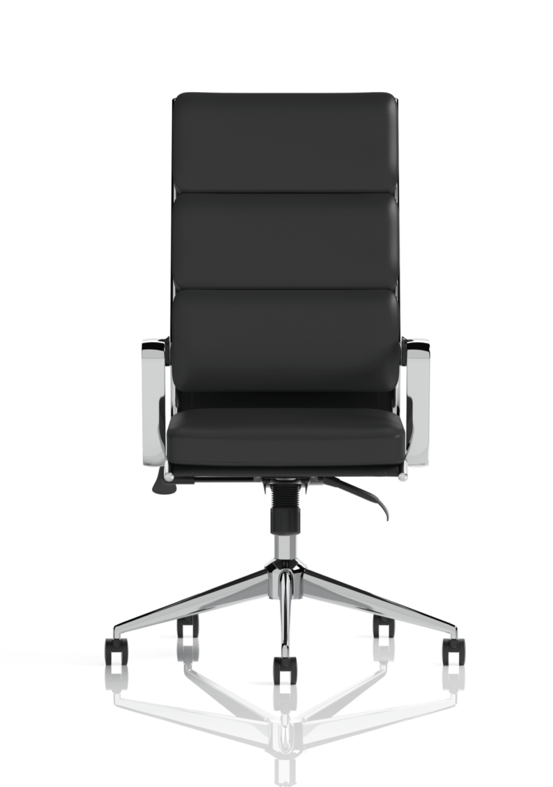 Savoy High Back Executive Black Leather Office Chair with Arms - Image 3