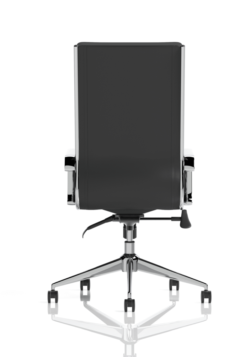 Savoy High Back Executive Black Leather Office Chair with Arms - Image 7
