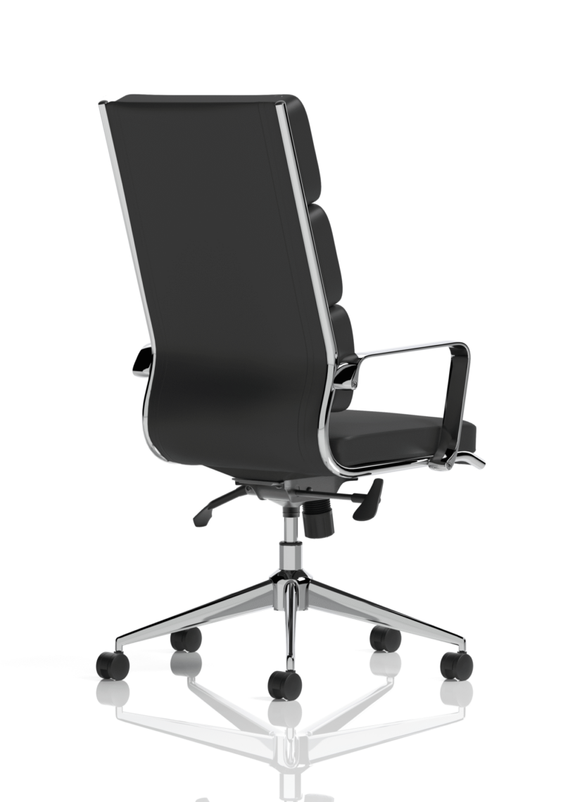 Savoy High Back Executive Black Leather Office Chair with Arms - Image 8