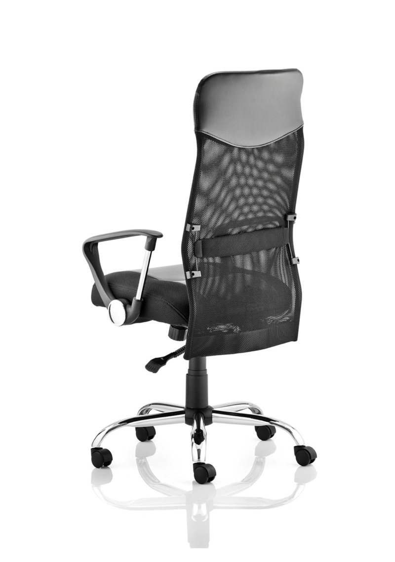 Vegas High Back Black Executive Office Chair with Arms - Image 5