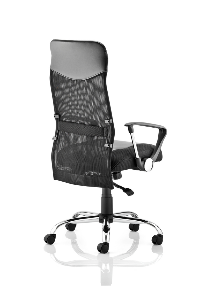 Vegas High Back Black Executive Office Chair with Arms - Image 7