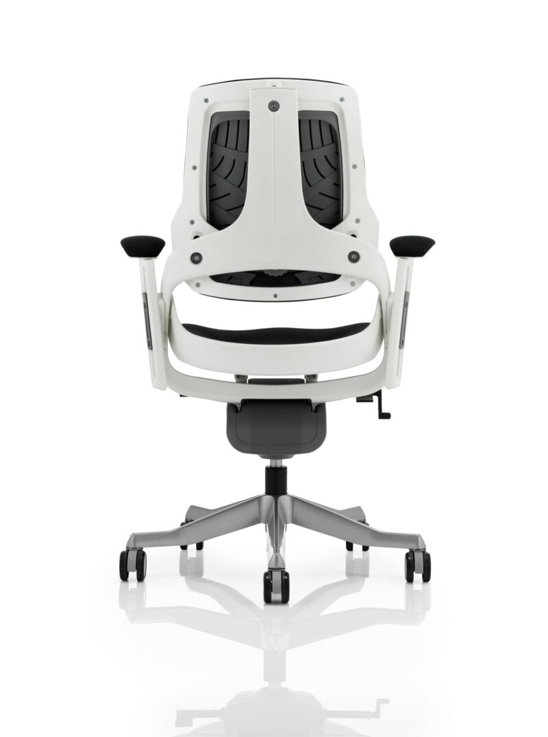 Zure High Back White Shell Executive Office Chair with Arms - Image 32