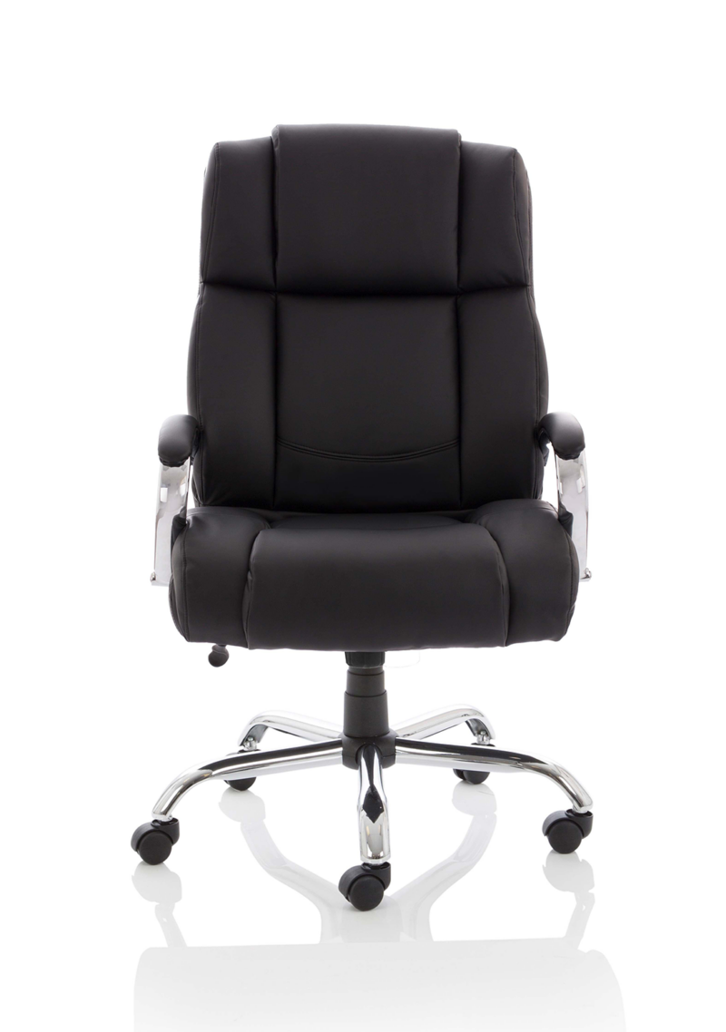 Texas High Back Heavy Duty Executive Black Leather Office Chair with Arms - Image 2