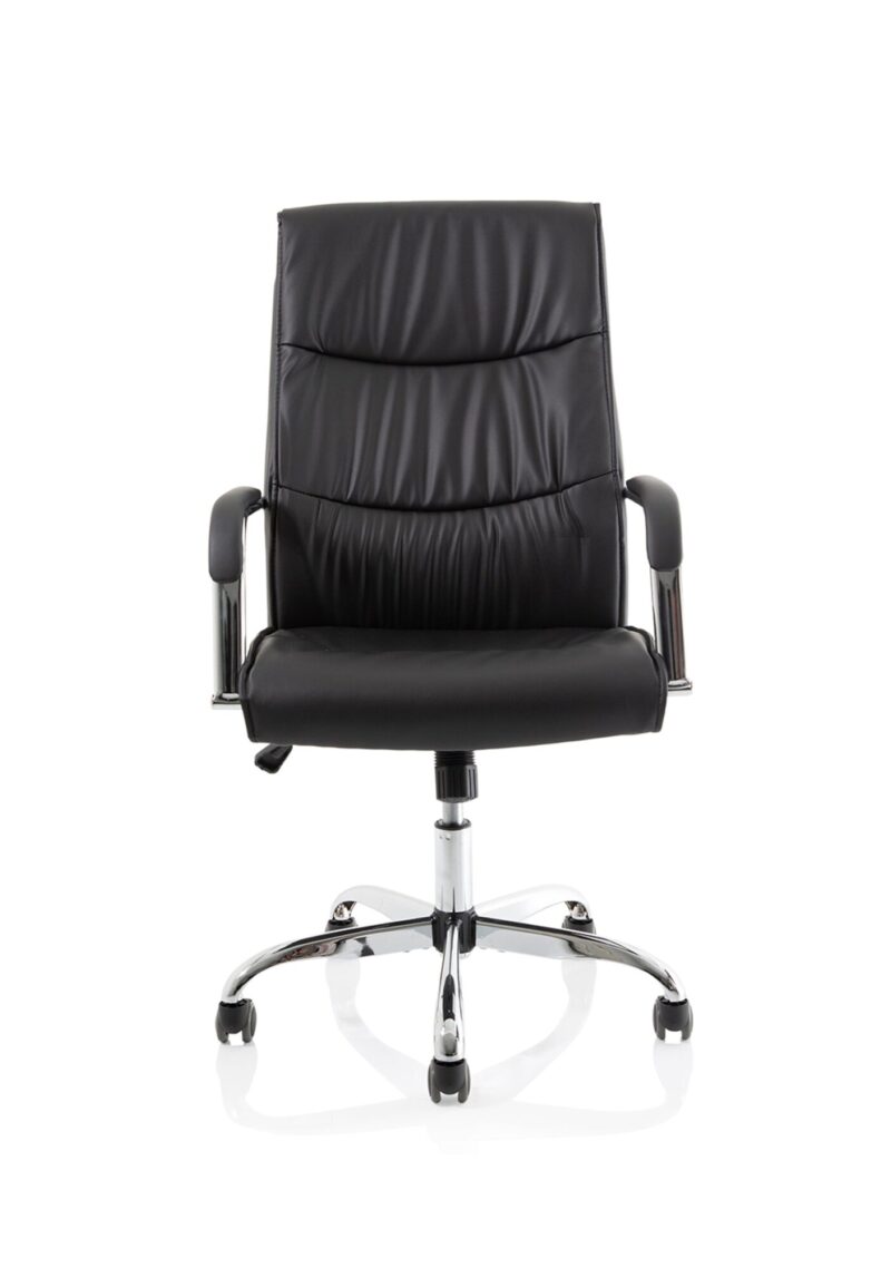 Carter High Back Black Leather Executive Office Chair with Arms - Image 2