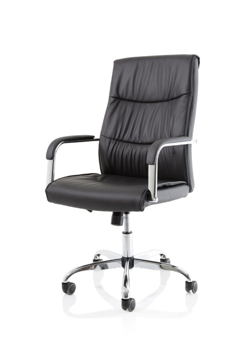 Carter High Back Black Leather Executive Office Chair with Arms - Image 3